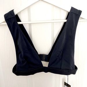 NEW Nasty Gal Get Pool V-Neck Bikini Top